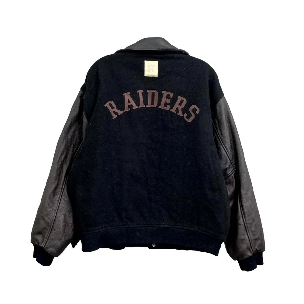 Vintage Reebok NFL 1960 Raiders Varsity Jacket Mens Medium Wool Sports Classic